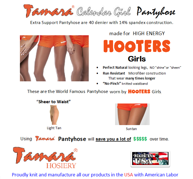Tamara Calendar Girl Pantyhose “DRY & COOL” Sheer to Waist with Feet – 241  Pantyhose 2 for 1 Pantyhose by Tamara Hosiery